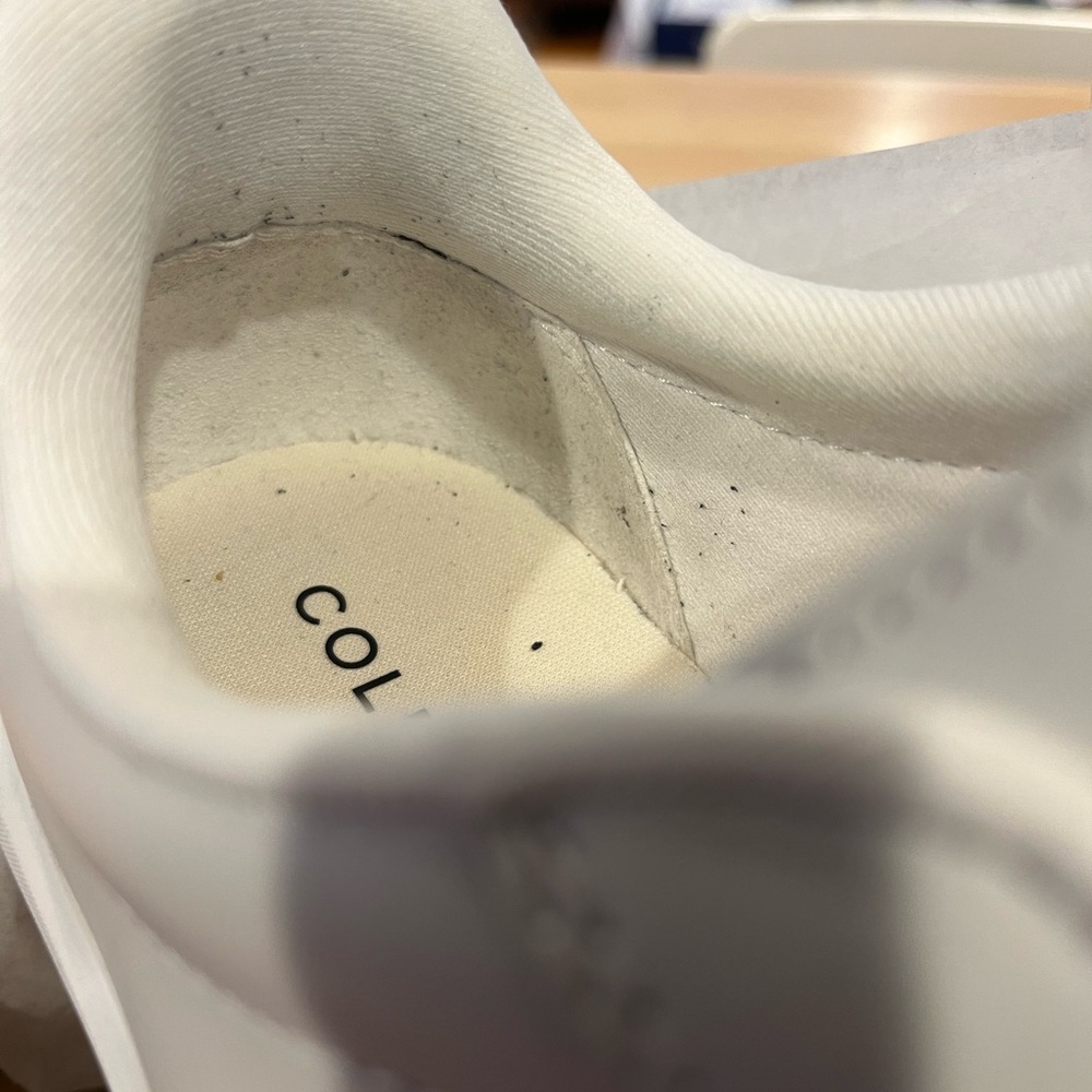 SLIP-ON. Worn once! Cole Haan White Slip-On Sneakers. Original box! - Picture 4 of 14